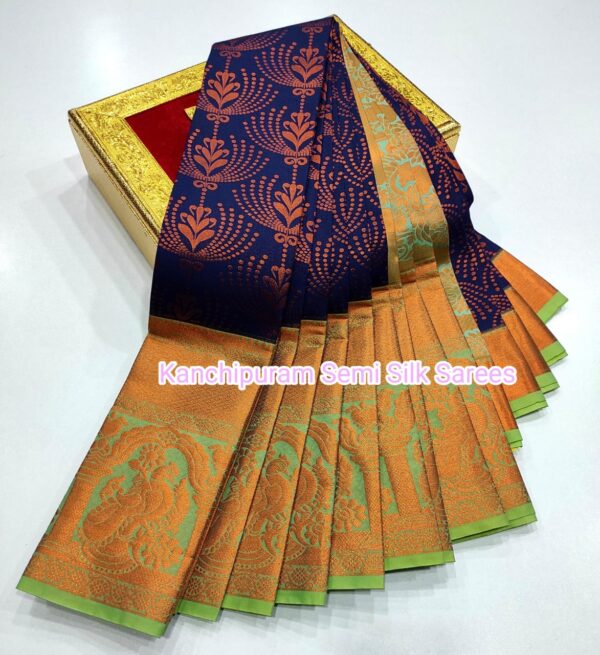 Kanchipuram  Semi  silk Sarees - Image 2