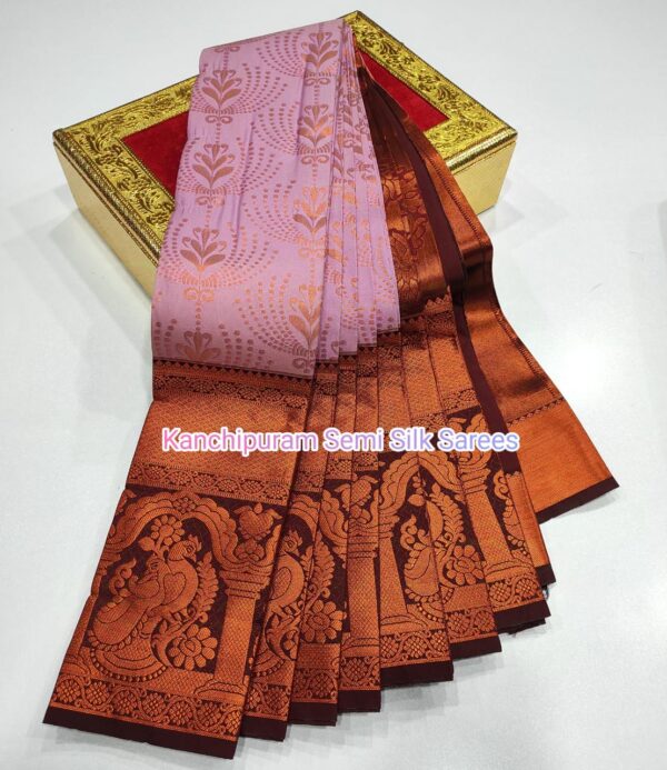 Kanchipuram  Semi  silk Sarees - Image 7