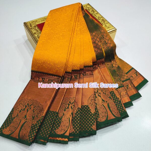 Kanchipuram  Semi  silk Sarees - Image 8