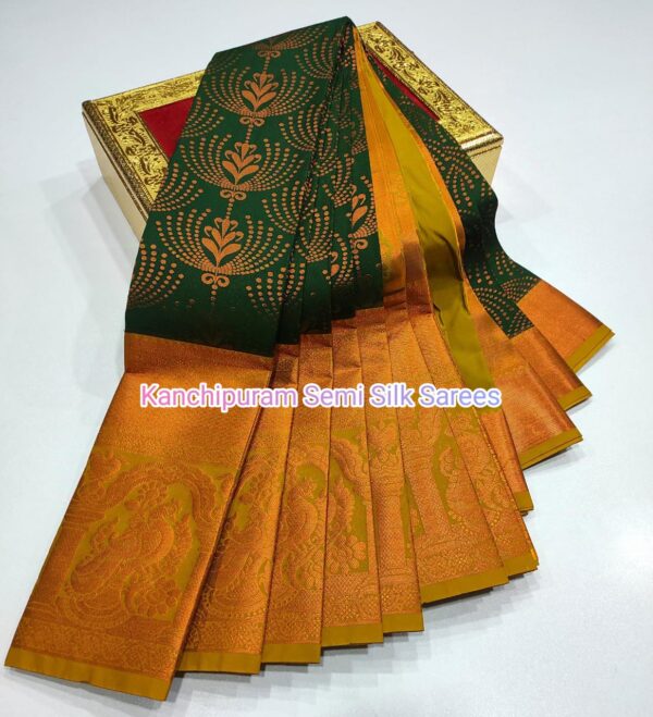 Kanchipuram  Semi  silk Sarees - Image 12