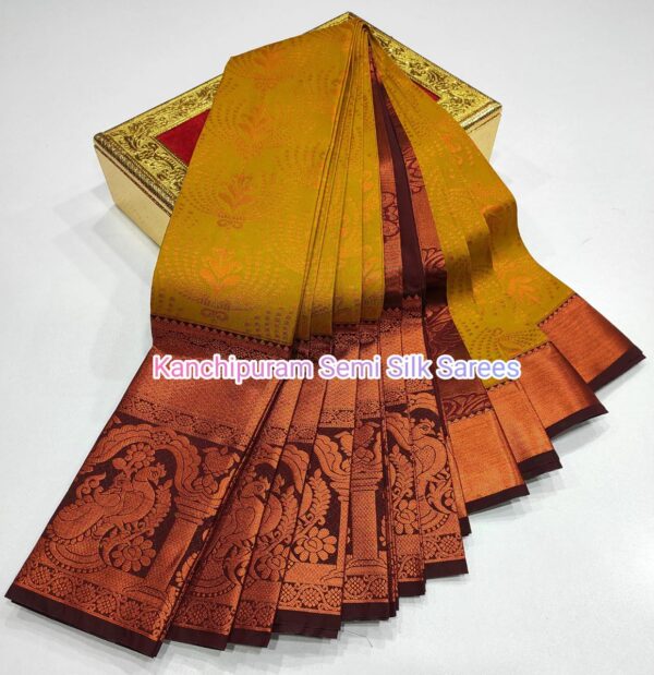 Kanchipuram  Semi  silk Sarees - Image 10