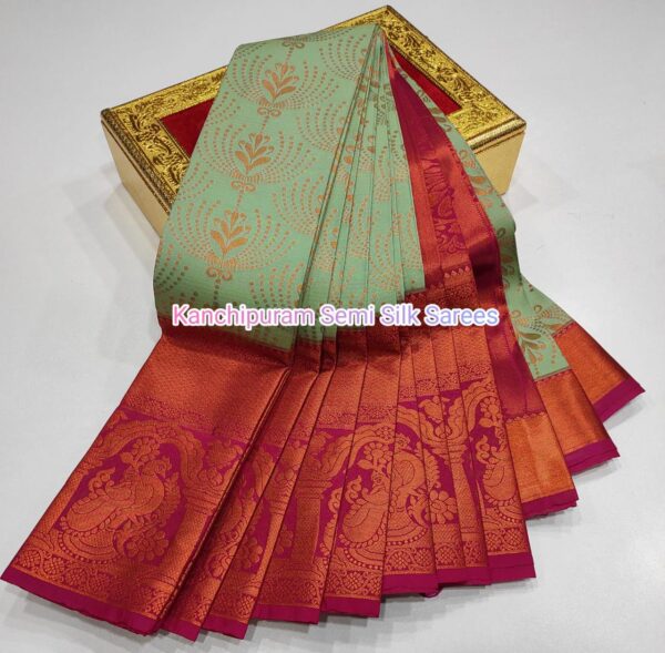 Kanchipuram  Semi  silk Sarees - Image 15