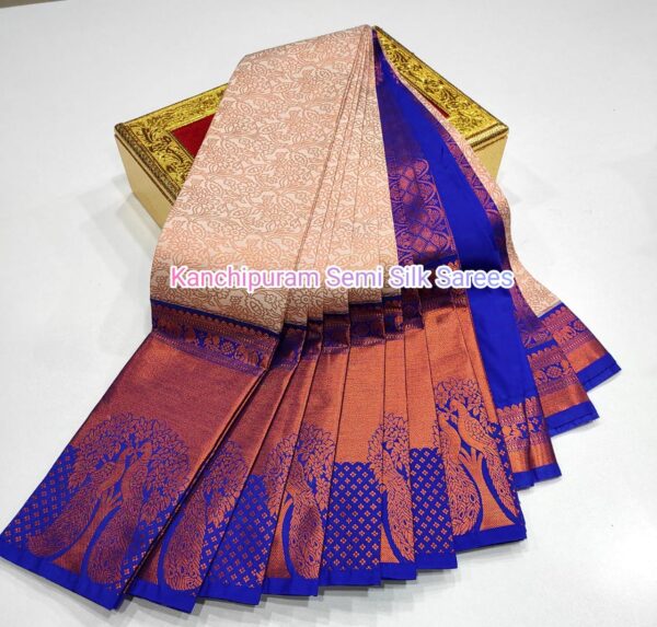 Kanchipuram  Semi  silk Sarees - Image 16