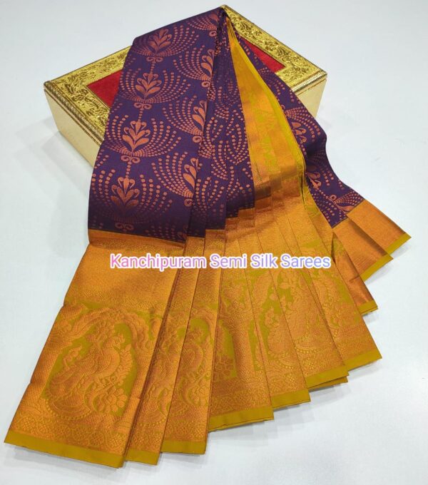 Kanchipuram  Semi  silk Sarees - Image 19