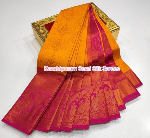 Kanchipuram  Semi  silk Sarees - Image 18