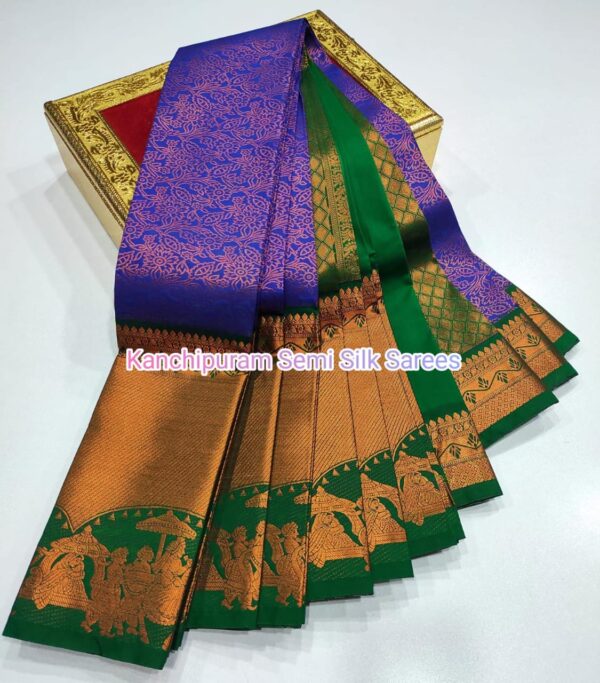 Kanchipuram  Semi  silk Sarees - Image 21