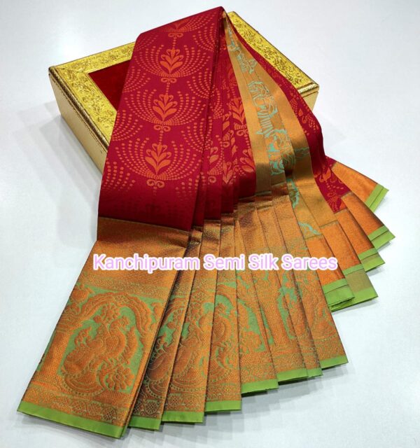 Kanchipuram  Semi  silk Sarees - Image 30