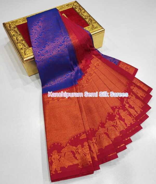 Kanchipuram  Semi  silk Sarees - Image 22
