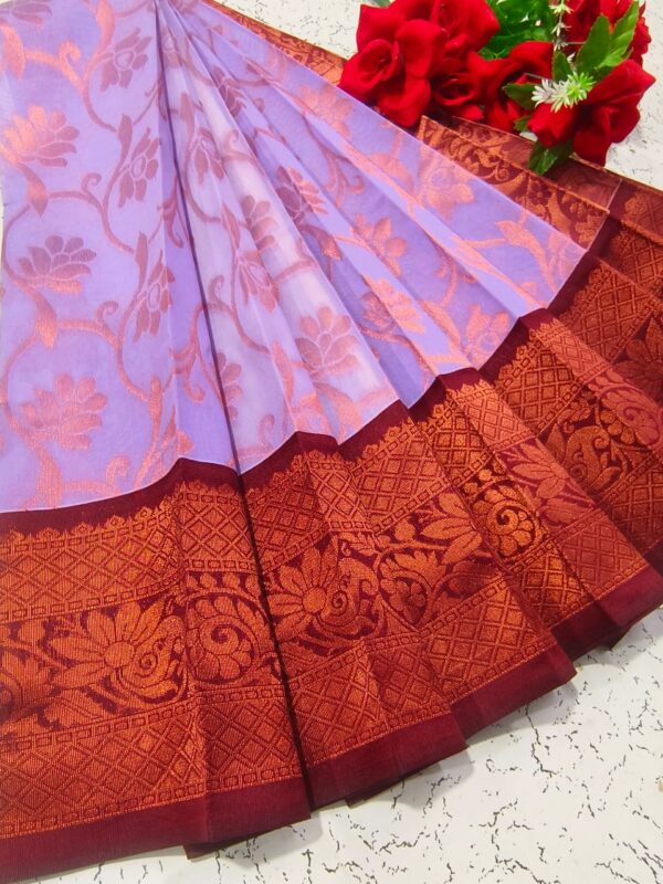 Uppada Silk Handloom Cotton Korvai Saree – Rich Traditional Weave - Image 29