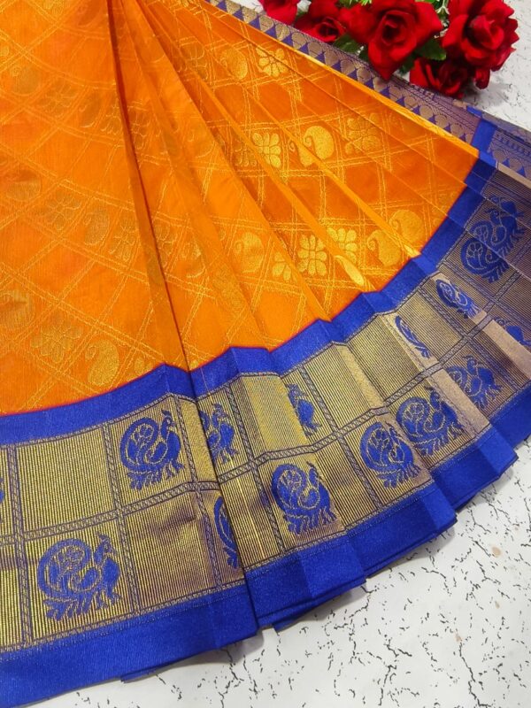 Uppada Silk Handloom Cotton Korvai Saree – Rich Traditional Weave - Image 21