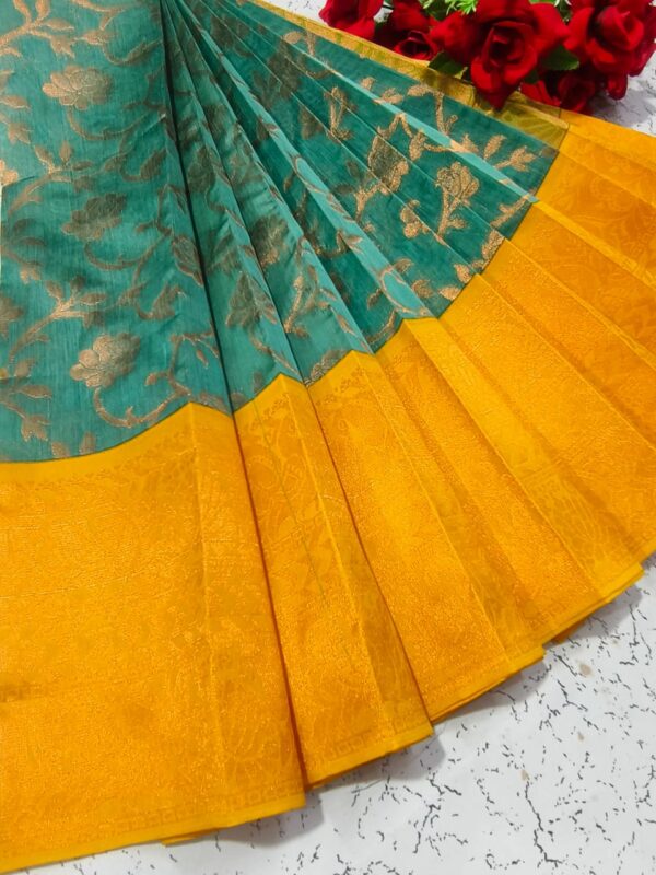Uppada Silk Handloom Cotton Korvai Saree – Rich Traditional Weave - Image 19