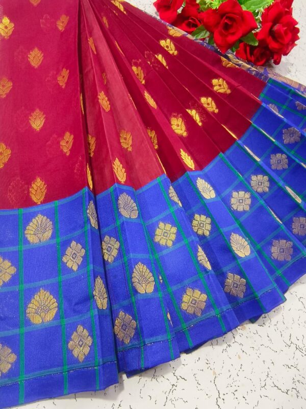 Uppada Silk Handloom Cotton Korvai Saree – Rich Traditional Weave - Image 17