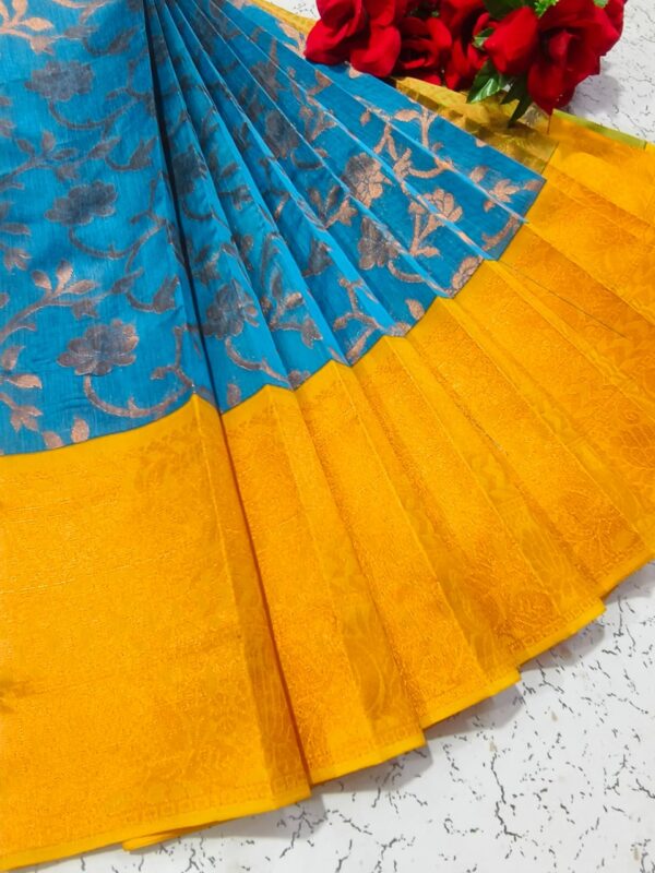 Uppada Silk Handloom Cotton Korvai Saree – Rich Traditional Weave - Image 16