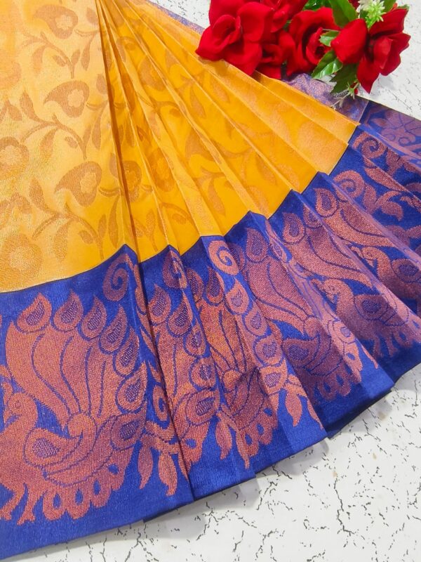 Uppada Silk Handloom Cotton Korvai Saree – Rich Traditional Weave - Image 7