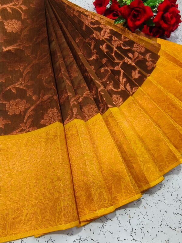 Uppada Silk Handloom Cotton Korvai Saree – Rich Traditional Weave - Image 6