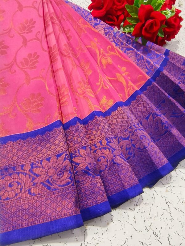 Uppada Silk Handloom Cotton Korvai Saree – Rich Traditional Weave - Image 5