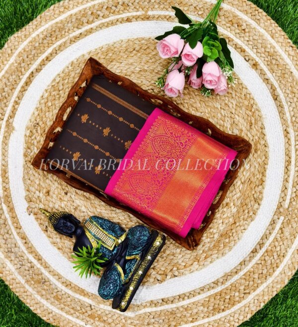 Kuppadam Vairaoosi & 1000 Putta Sarees – Grand Korvai Border & Tana Silk Weave - Image 15