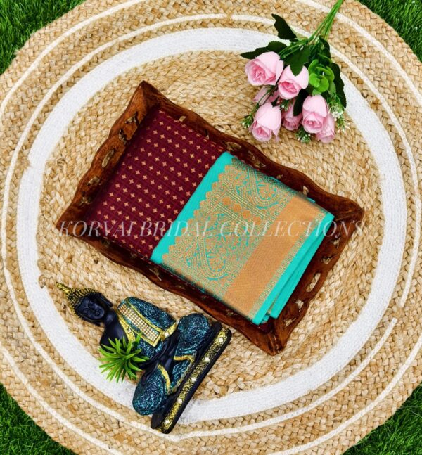 Kuppadam Vairaoosi & 1000 Putta Sarees – Grand Korvai Border & Tana Silk Weave - Image 4