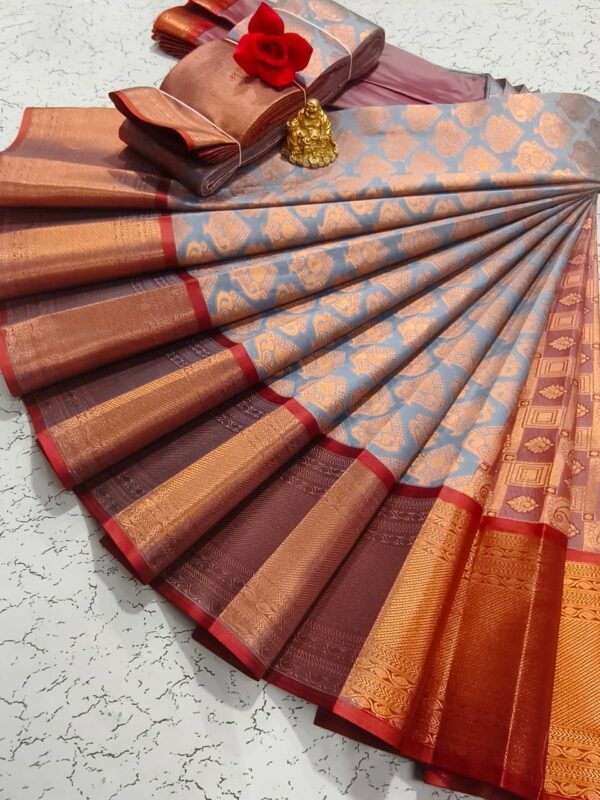 Elite Bridal Pick & Pick Fancy Silk Sarees – Samuthrika Vasthrakala Style with Rich Jari Weaving - Image 23
