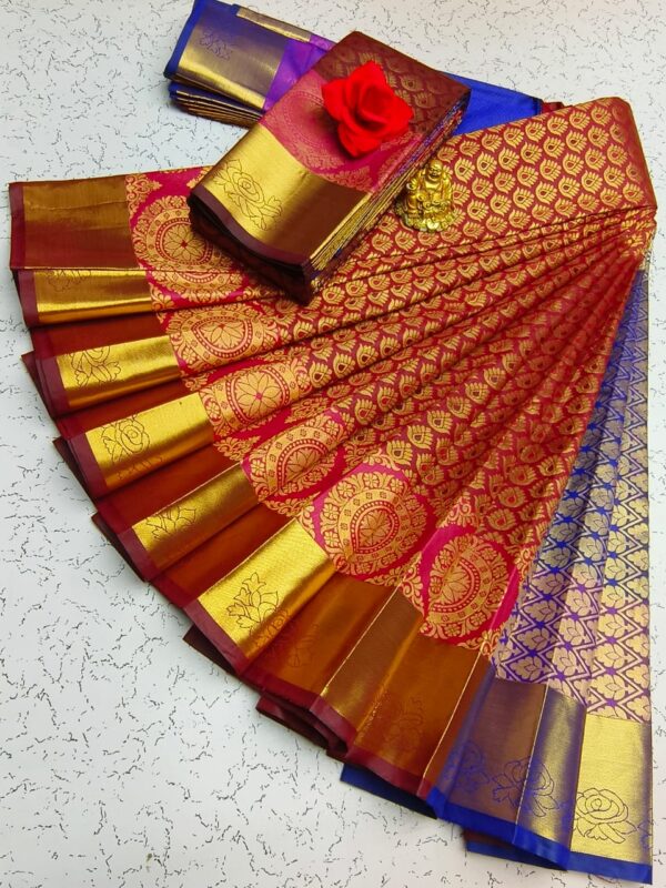 Elite Bridal Pick & Pick Fancy Silk Sarees – Samuthrika Vasthrakala Style with Rich Jari Weaving - Image 21