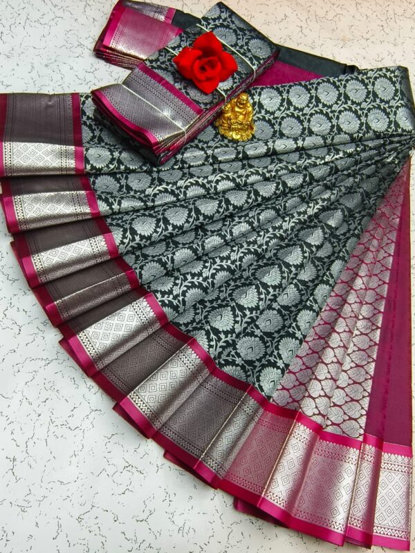 Elite Bridal Pick & Pick Fancy Silk Sarees – Samuthrika Vasthrakala Style with Rich Jari Weaving - Image 20