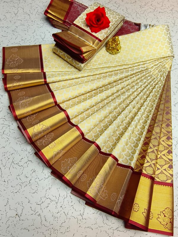 Elite Bridal Pick & Pick Fancy Silk Sarees – Samuthrika Vasthrakala Style with Rich Jari Weaving - Image 19