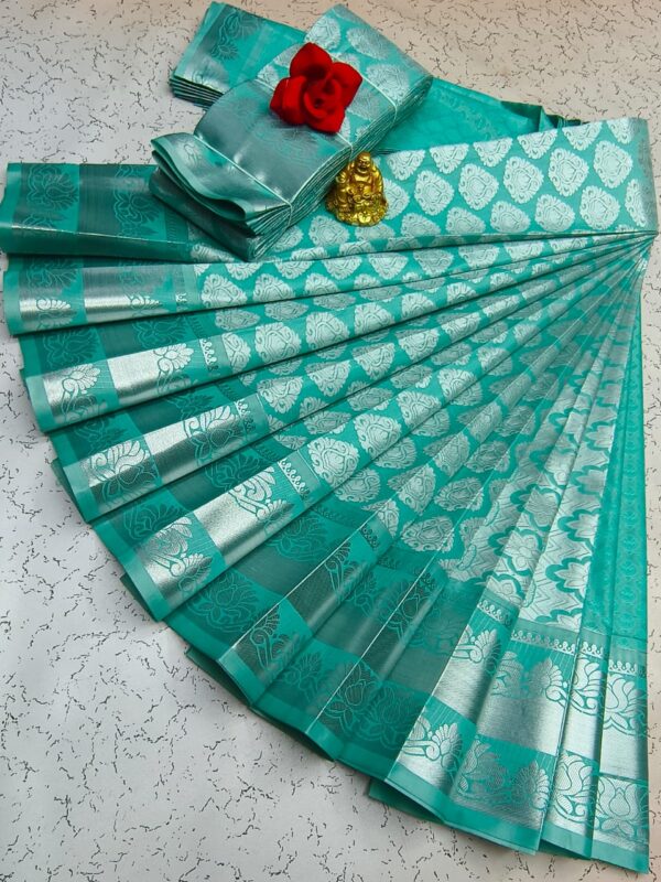 Elite Bridal Pick & Pick Fancy Silk Sarees – Samuthrika Vasthrakala Style with Rich Jari Weaving - Image 17