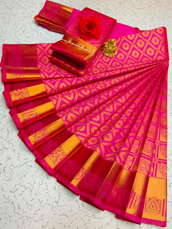 Elite Bridal Pick & Pick Fancy Silk Sarees – Samuthrika Vasthrakala Style with Rich Jari Weaving - Image 13