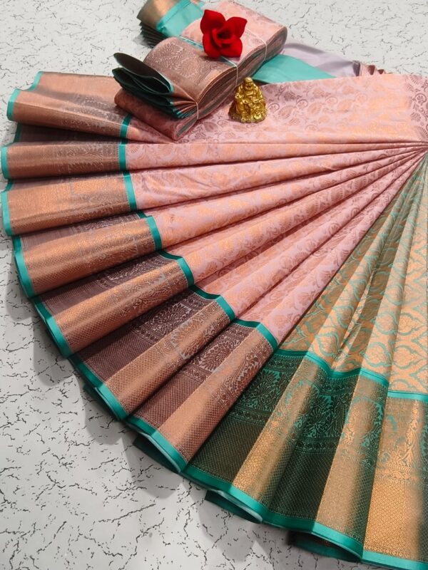 Elite Bridal Pick & Pick Fancy Silk Sarees – Samuthrika Vasthrakala Style with Rich Jari Weaving - Image 10