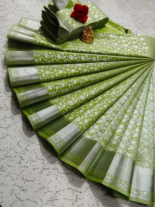 Elite Bridal Pick & Pick Fancy Silk Sarees – Samuthrika Vasthrakala Style with Rich Jari Weaving - Image 8
