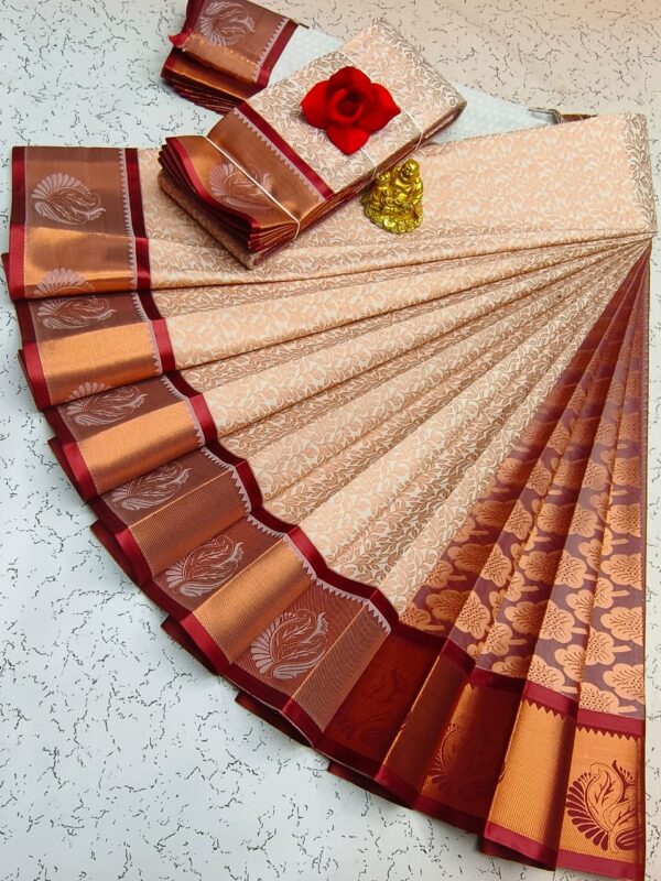 Elite Bridal Pick & Pick Fancy Silk Sarees – Samuthrika Vasthrakala Style with Rich Jari Weaving - Image 2