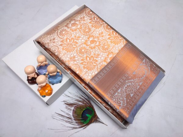 Grand Wedding Silk Saree – Exclusive Kanchipuram Muhurtham Pattu with Rich Zari Work - Image 25