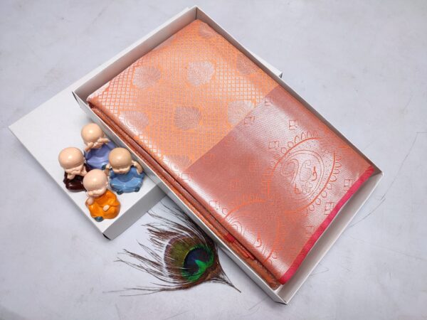 Grand Wedding Silk Saree – Exclusive Kanchipuram Muhurtham Pattu with Rich Zari Work - Image 21