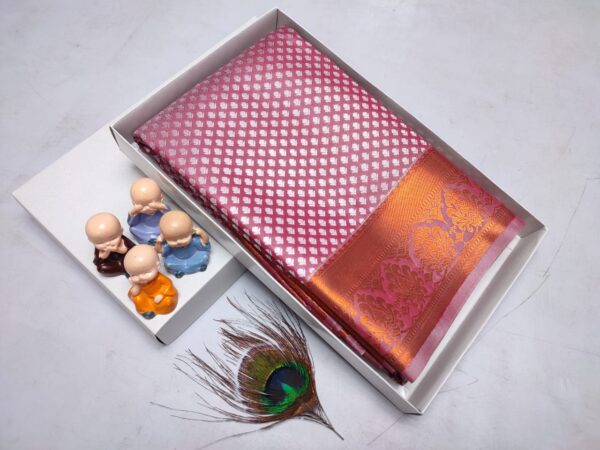 Grand Wedding Silk Saree – Exclusive Kanchipuram Muhurtham Pattu with Rich Zari Work - Image 20