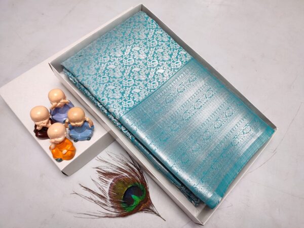 Grand Wedding Silk Saree – Exclusive Kanchipuram Muhurtham Pattu with Rich Zari Work - Image 17