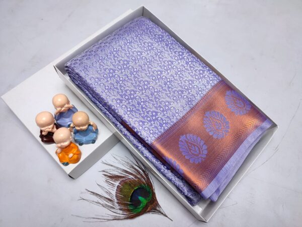 Grand Wedding Silk Saree – Exclusive Kanchipuram Muhurtham Pattu with Rich Zari Work - Image 16