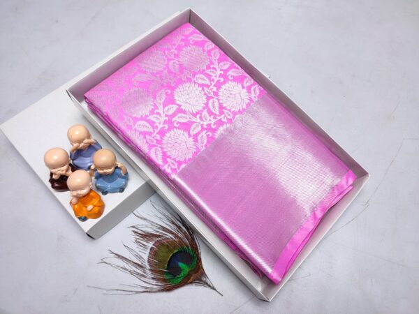 Grand Wedding Silk Saree – Exclusive Kanchipuram Muhurtham Pattu with Rich Zari Work - Image 14
