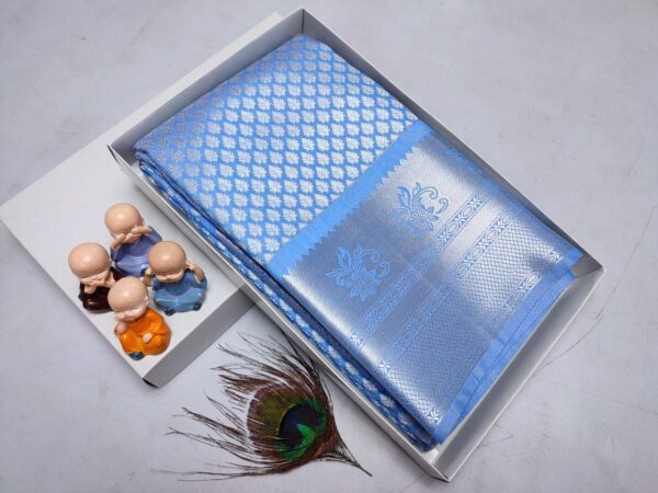 Grand Wedding Silk Saree – Exclusive Kanchipuram Muhurtham Pattu with Rich Zari Work - Image 13
