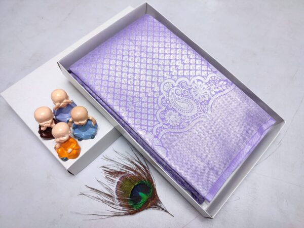 Grand Wedding Silk Saree – Exclusive Kanchipuram Muhurtham Pattu with Rich Zari Work - Image 12