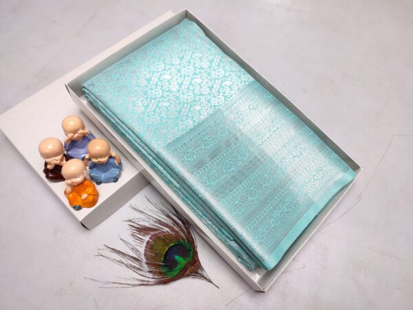 Grand Wedding Silk Saree – Exclusive Kanchipuram Muhurtham Pattu with Rich Zari Work - Image 9