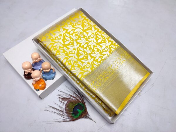 Grand Wedding Silk Saree – Exclusive Kanchipuram Muhurtham Pattu with Rich Zari Work - Image 6