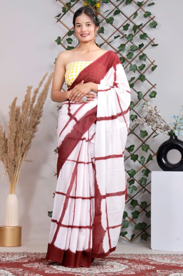 cotton mulmul saree for women