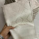 Nayanthara white tissue bridal saree