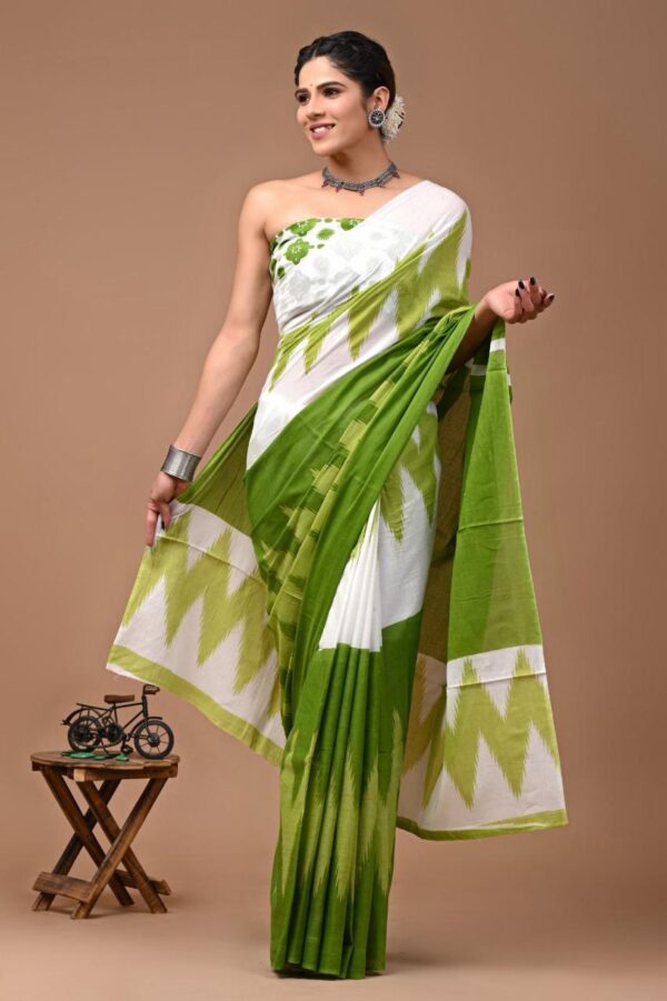 mulmul cotton saree