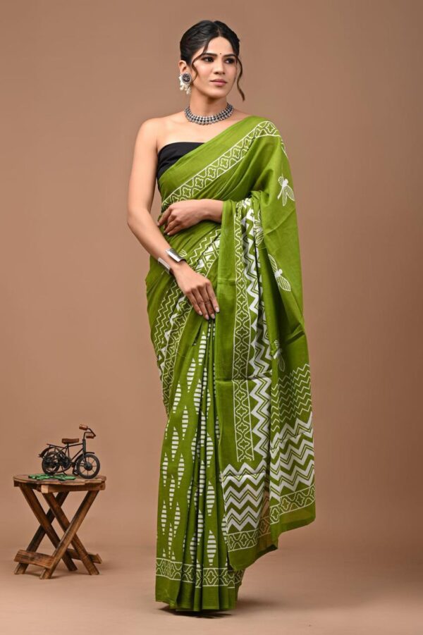 mulmul cotton saree