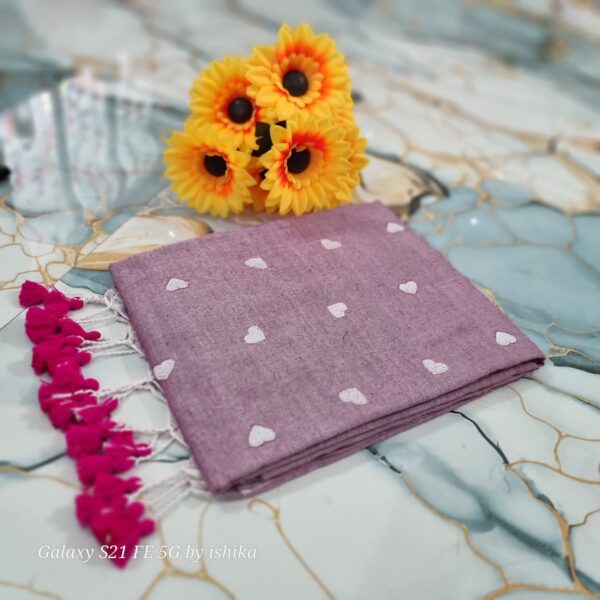 Khadi Saree white