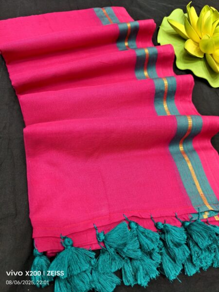 Festive season mul cotton saree