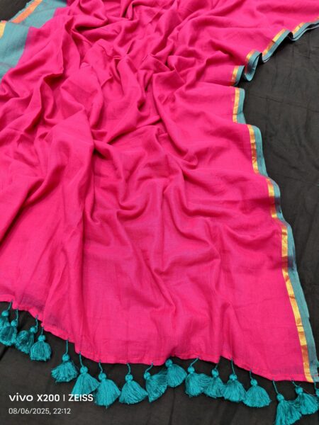 Festive season mul cotton saree