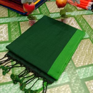 Par contest saree green