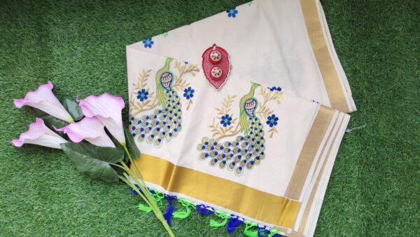 Onam saree - Image 3